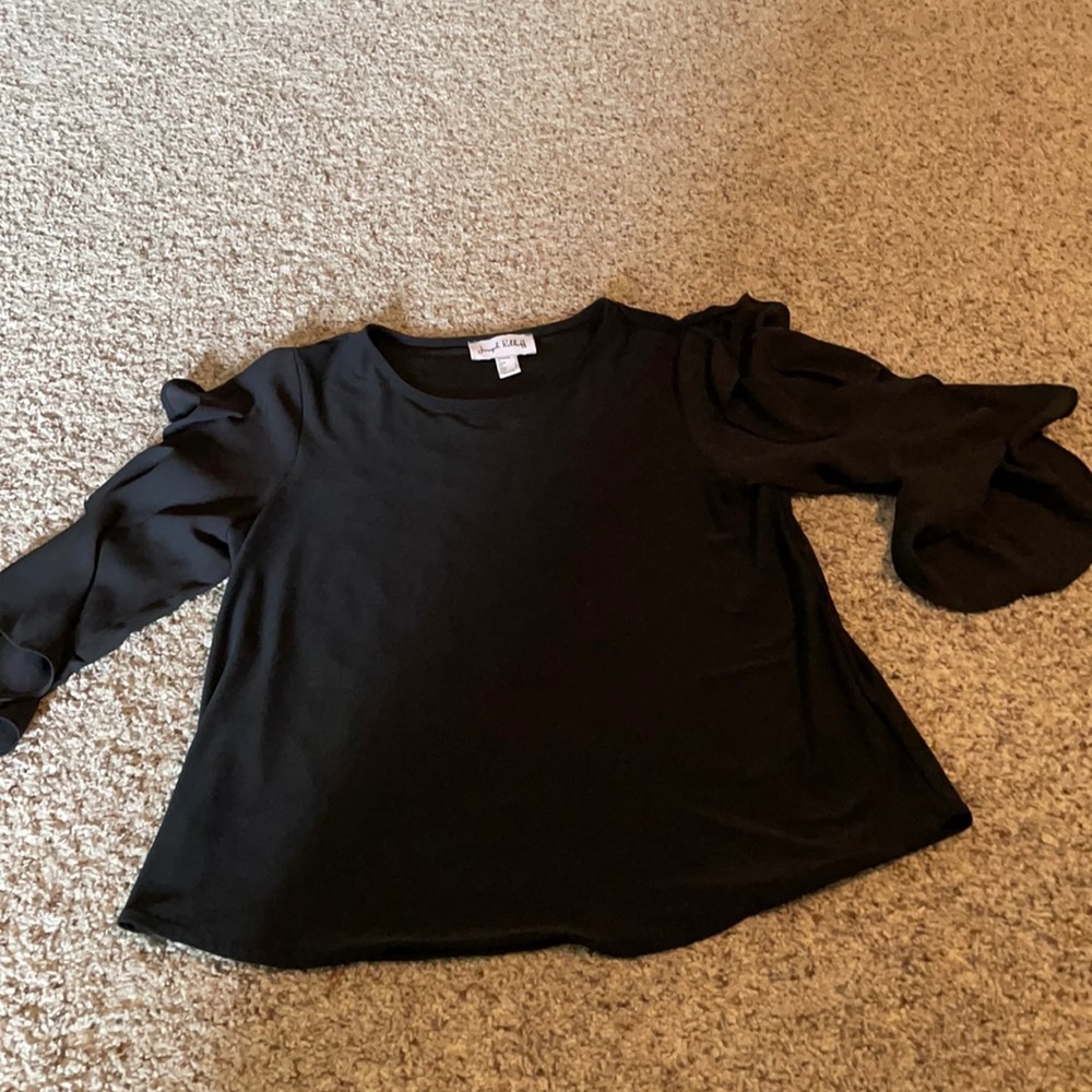 Joseph Ribkoff Black Split Sleeve Blouse
